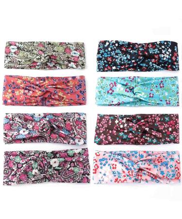 Bohend Boho Fashion Wide Flower Headband for Women - Elastic Yoga Sports Hair Accessory - Buy Online on GoSupps.com