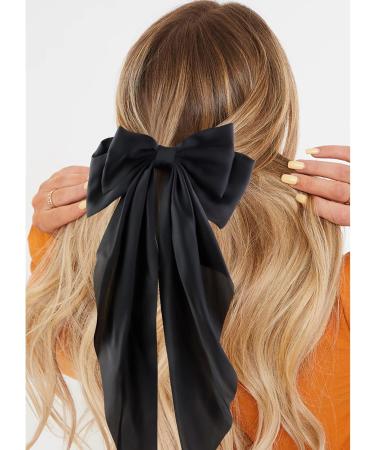 REYIN-CHHN Hair Bows for Women Silky Satin Hair Ribbon Hair Barrettes Clip Oversized Long Tail Hair Bows Cute Aesthetic Coquette Hair Accessories Preppy Teen Girl Gifts Trendy Stuff Things - Buy Online on GoSupps.com