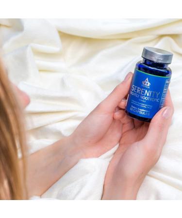 Thrivous Serenity Nightly Nootropic Sleep & Relaxation Formula with KSM-66 Ashwagandha L-Theanine Magnesium Glycinate & Melatonin 60 Vegan Capsules - Buy Online on GoSupps.com