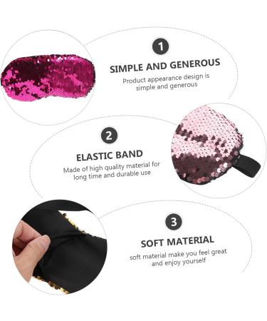 Beaupretty 7pcs Double-Sided Sequined Eye Mask for Kids - Mermaid Fabric - Assorted Colors - Perfect for Parties & Dress-Up - Buy Online on GoSupps.com
