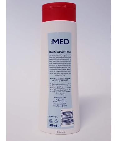 Ream Med Body Lotion 400 ml - 15% Urea for Intensive Moisturizing - International Shipping Available - Buy Online on GoSupps.com