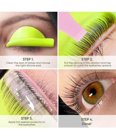 Libeauty Eyelash Lift Shield Perm Pads - 10 Pcs Reusable Curler & Lifting Rods - Buy Online on GoSupps.com