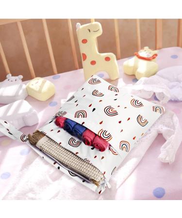 Dioxide Diaper Pocket & Wetbag | Waterproof Reusable Laundry Bag | Baby Wrap Pocket for Travel Swimming & Fitness - 2PC Rainbow Set - Buy Online on GoSupps.com