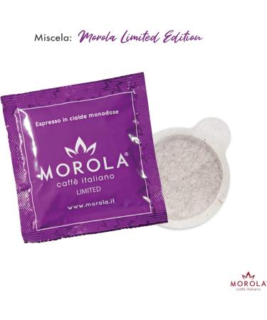 Morola Caff Italiano - Limited Edition Flavor Coffee Pods - ESE44 Biodegradable Pod Pack - Blend of 85% Arabica and 15% Robusta - Made in Italy (50 Pods) - Buy Online on GoSupps.com