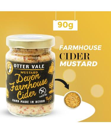 Otter Vale Mustard Pick N Mix - Choose From 4 Flavors | English Wholegrain Smooth English Devon Farmhouse Cider Horseradish | Pack of 3 X 90g - Buy Online on GoSupps.com