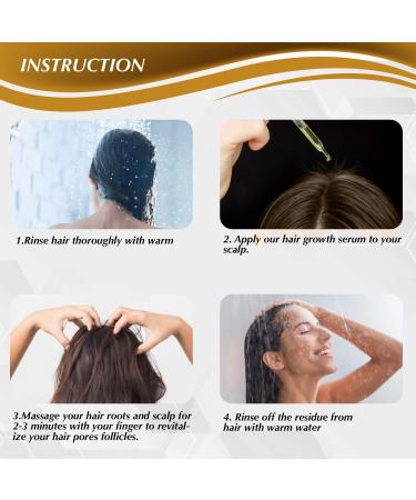 Hair Growth Serum - Biotin Oil for Thicker, Stronger Hair | Prevent Hair Loss - 1.18 Oz - Buy Online on GoSupps.com
