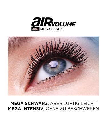 L'Or al Paris Air Volume 30H Mega Mascara - Long-Lasting Black Mascara for Intense Volume (9.4ml) - Buy Online on GoSupps.com