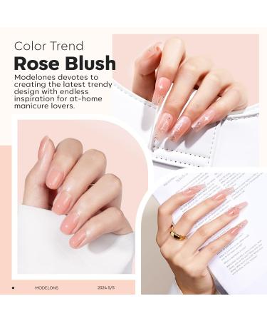 Modelones Pink Builder Gel - 15ml UV Hard Gel for Nail Extensions & Strengthening | Ideal for Gel Nails Art - Buy Online on GoSupps.com