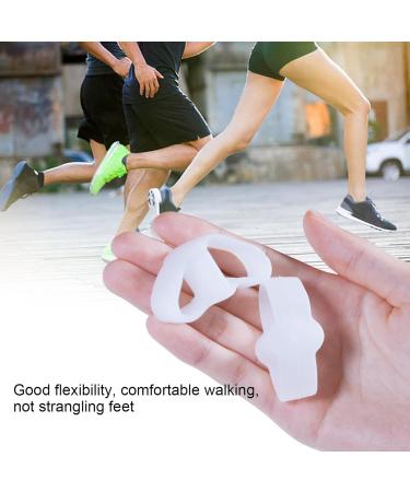 Silicone Toe Spacers - Comfortable Orthopedic Toe Spreaders for Overlapping & Hammer Toes | Soft Iron Distance Holder in White L - Buy Online on GoSupps.com