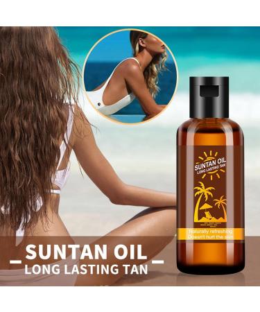 Self-tanning Tanning Oil - Self-Tanning Complexion - Intensely Moisturizes the Skin - Sunless Tanning - Suitable for Sunbathing - 35 L - Buy Online on GoSupps.com