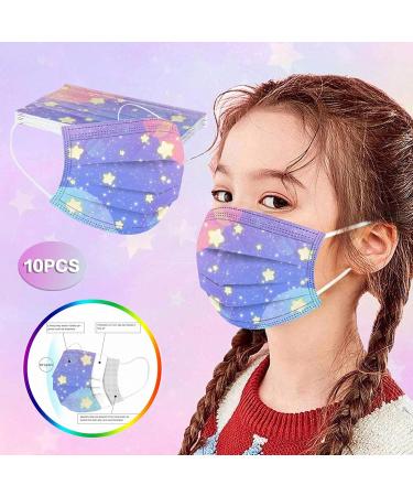 50pc Kids Disposable_Mask 3 Ply Kids Face_Masks for Protection Anti Dust Face Mouth Filter Tools for Children School - Buy Online on GoSupps.com