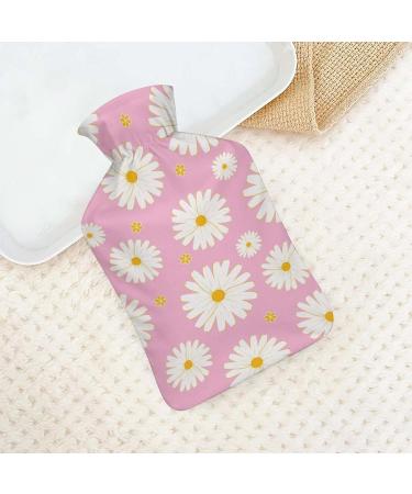 Daisy Hot Water Bottle with Plush Cover - Hand Warmer for Adults & Kids | 26.5x15.3cm - International Shipping Available - Buy Online on GoSupps.com