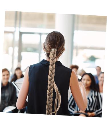 FRCOLOR Wig Women Ponytail Extension Braid Ponytail Long Ponytail Extension Clip Ponytail Extension Braid Hair Extension Human Synthetic High Temperature Wire Hair Piece Lengthen 80X3CM Golden - Buy Online on GoSupps.com