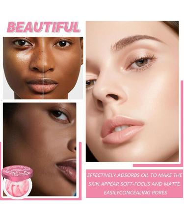  Krujecnt Seborrhea Control Mattifying Powder Mattifying Setting Powder | Lightweight Water-Resistant Base Full Coverage For Dark Circles - Women's Daily Travel Cosmetics - Buy Online on GoSupps.com