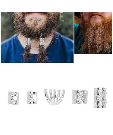300 Pieces Silver Beard Beads - DIY Retro Lightweight Viking Hair Accessories for Men & Women - Buy Online on GoSupps.com