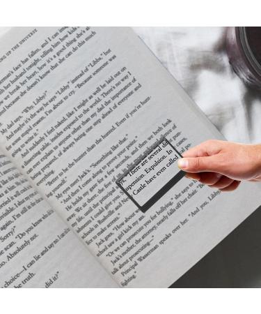 Credit Card Size - Ultra-Thin Wallet | 3X Magnifying Glass for Reading Books Portable Pocket with HD Reading Multifunctional with Ruler Littryee Black - Buy Online on GoSupps.com