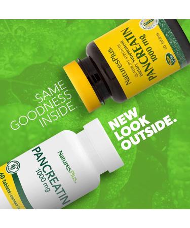 Buy Nature's Plus Pancreatin 1000 mg â€“ 60 Tablets for Digestive Support - Buy Online on GoSupps.com