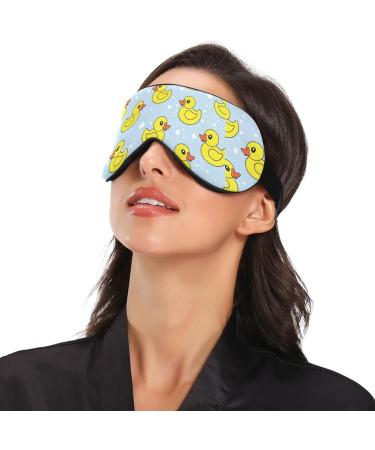 Haskirky Light Blocking Eye Mask Breathable and Adjustable Adult Men and Women Travel on Business Trips Yoga Meditation Light Smooth Comfortable Eye Mask Office Deep Sleep Goodies Yellow Rubber Duc - Buy Online on GoSupps.com