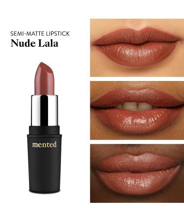 Mented Cosmetics Semi-Matte Nude Lipstick Trio | Nude Lala Dope Taupe No. 5 | Vegan Paraben-free Cruelty-free | Long Lasting & Non-Toxic Makeup - Buy Online on GoSupps.com
