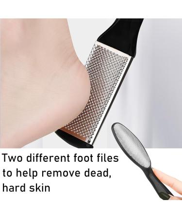 Foot File Pedicure Sets for Feet 8 in 1 Foot Files Foot Care Foot Scrubber Kit Hard Skin Remover Foot File Scraper Grater Rasp Dead Skin Remover Callus Remover Shaver for Women Men - Buy Online on GoSupps.com