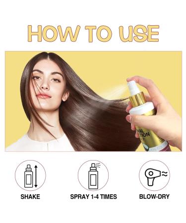 Hair Protectant Coconut Thermal Spray - Paraben & Dye Free Heat Protection for Daily Care - Buy Online on GoSupps.com