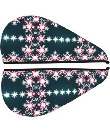 Merry Christmas Coral Velvet Dry Hair Cap with Buttons | Anti Frizz Caps for Curly & Thick Hair - Buy Online on GoSupps.com