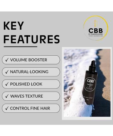 Sea Salt Spray For Men & Women 8.4 Fl Oz - Natural Sea Salt Spray For Hair Hold Level Varies on Amount Used | Hair Texturizing Spray that Boost Instant Volume & Thickness - Buy Online on GoSupps.com