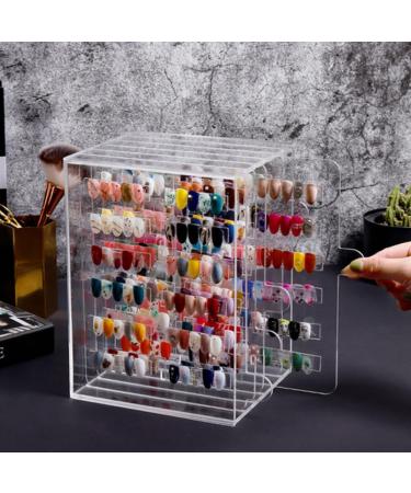 Nail Art Display Stand Nail Tips Acrylic Storage Box with 5 Movable Layers Manicure Tool Nail Art Display Stand - Buy Online on GoSupps.com