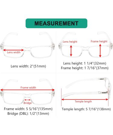 Shop Eyekepper 5-Piece Classic Spring Hinge Reading Glasses | Sun Reading Glasses | Clear Lens 0.5 Diopters - International Shipping Available - Buy Online on GoSupps.com
