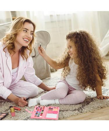 Kioiner 33 Colors Makeup Palette Set for Kids All in One Makeup Kit with 5 pcs Makeup Brushes for Girls with Eyeshadows Lipstick Blush Eyebrow Powder Shading Powder Small Makeup Brushes Mirror - Buy Online on GoSupps.com