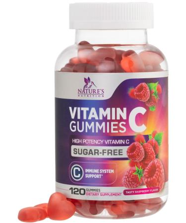 Sugar Free Vitamin C Gummies - Immune Support & Antioxidant Vitamin Dietary Supplement - Vegan Non-GMO Dairy & Gluten Free C Gummy Vitamins - Raspberry Flavor for Kids & Adults - 120 Count Gummies 120 Count (Pack of 1) - Buy Online on GoSupps.com