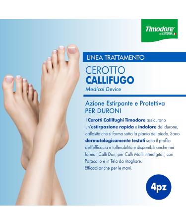 Timodore Chicken Cavity Paving for Calluses - Pain-Free Foot & Hand Care Made in Italy 4 Pieces - Buy Online on GoSupps.com