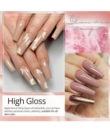 Ur Sugar UV Nail Polish Set - 6 Nude Brown Gel Colors for DIY Nail Art | Perfect for Valentine's Day Weddings & Parties - Buy Online on GoSupps.com