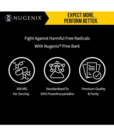 Nugenix Essentials Pine Bark Extract 300mg - 30 Count | 95% Proanthocyanidins - Buy Online on GoSupps.com