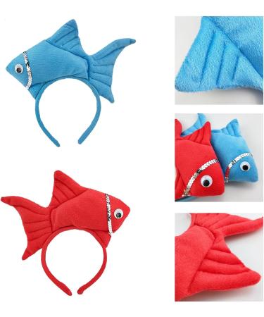 amangul Sweet Halloween Live Broadcast Hairband Women Students Photoshoot Hairband Stuffed Fish Shape Headbands Multiple Color(Pink) - Buy Online on GoSupps.com