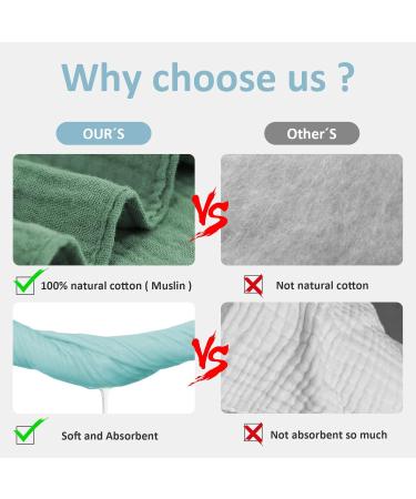 Miyacare 10 Soft & Absorbent Baby Triangle Bibs | 100% Cotton Neckerchiefs for Boys & Girls with Adjustable Buttons - Buy Online on GoSupps.com