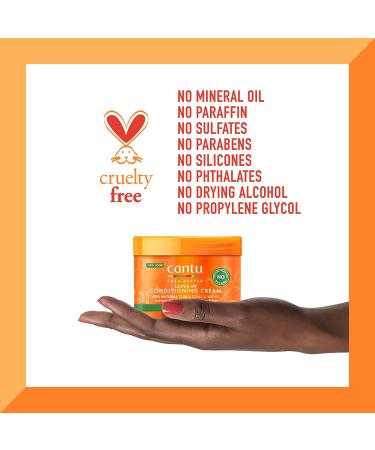 Cantu Leave-In Conditioning Cream with Shea Butter for Natural Hair 12 oz - Moisturizing Formula - Buy Online on GoSupps.com
