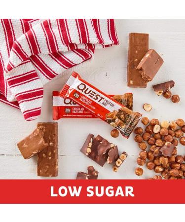 Quest Nutrition Quest Bars - Chocolate & Hazelnut 12 Bars | High Protein Snack - International Shipping Available - Buy Online on GoSupps.com