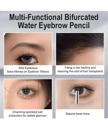 Waterproof Micro Fork Eyebrow Pencil Microblading Eyebrow Pen with 2 Fork Tips Applicator 3D Waterproof Eyebrow Pen for Creating Natural Eyebrows (#03) - Buy Online on GoSupps.com