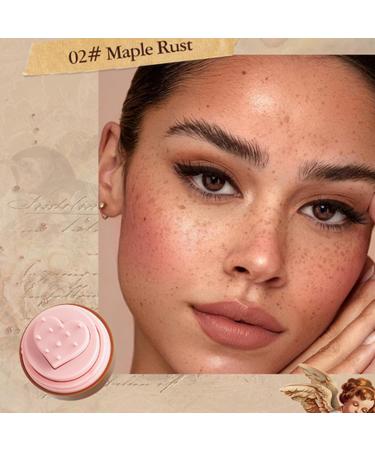 Face Makeup Stamp - Matte Nose Markers | Heart Shape Face Stamp Water Resistant | For Cheeks Oily Skin Dry Sensitive Women Party Meeting Show - Buy Online on GoSupps.com