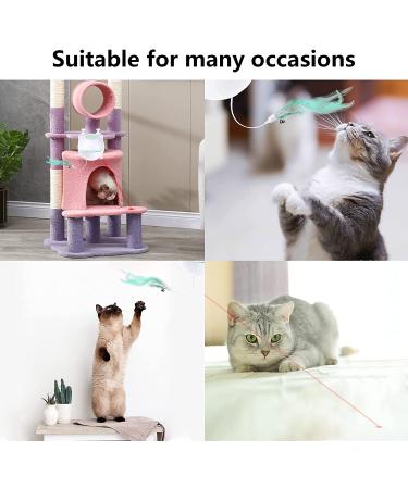 2-in-1 Interactive Automatic Cat Infrared Toy & Feather Toys for Indoor Cats - Fun Play and Exercise for Kittens - Buy Online on GoSupps.com