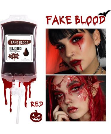  Generisch 170ml Liquid Paint Kit Waterproof Halloween Bag Red and Blue Makeup for Women and Men Spooky Party Supplies - Buy Online on GoSupps.com