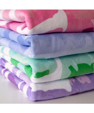 Personalized Pink Beach Towel | Custom Cotton/Poly Blend | 30x60 | Personalize with Your Name - Buy Online on GoSupps.com