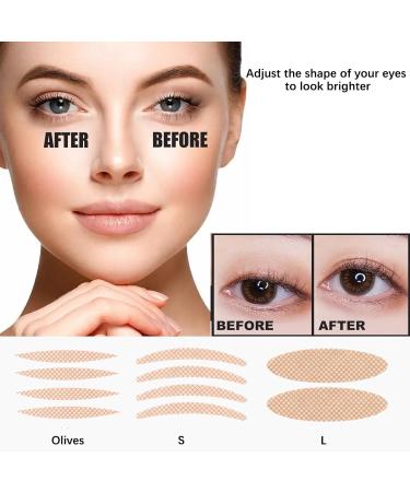 Eyelid Tape Slip-On Eyelid Stripes 1200 Pieces Slip-On Eyelid Tapes Eyelid Stripes Double-Sided Eyelid Tapes Eyelid Lifting Stripes Invisible Eyelid Lifting Stripes with Fork Rods Tweezers - Buy Online on GoSupps.com