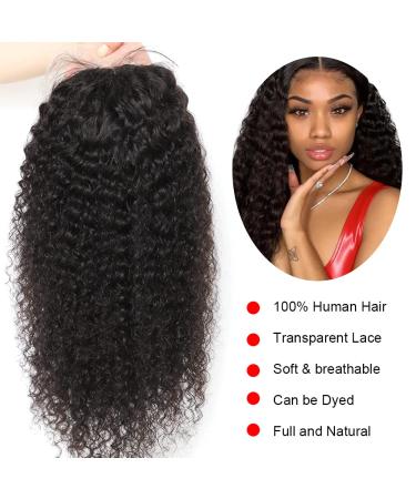 Lace Front Human Hair Wig 20 Deep Wave Pre Plucked Brazilian Virgin Hair - 150% Density | Natural Black Women's Wavy Frontal Wig - Buy Online on GoSupps.com