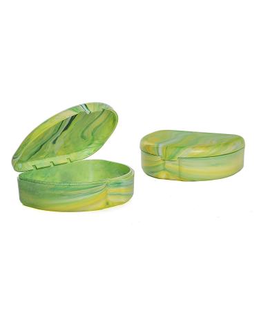Marble Retainer Cases with Labels - Pack of 6 | Stylish Storage Solution - Buy Online on GoSupps.com
