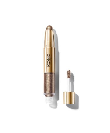 Iconic London Glaze Crayon 2-in-1 one-stroke no Brush Required Eyeshadow |Super Glossy Finish & Ultra Shimmering Glow |Easy to use |Volcanic Vulkan (bronze) - Buy Online on GoSupps.com