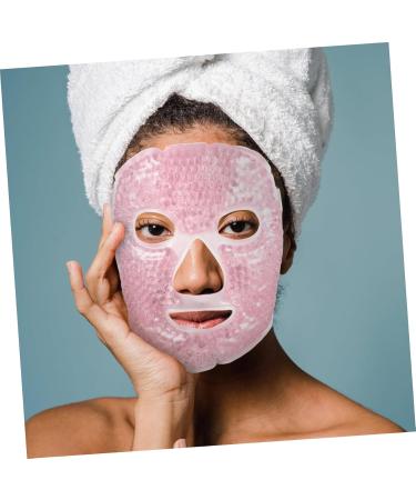 SHERCHPRY Warm Face Mask for Women Full Face Gel Mask for Relaxation Wrinkle Reduction Pink Color - Buy Online on GoSupps.com