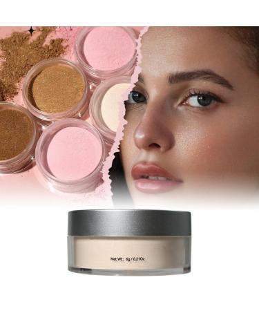 Translucent Powder Setting Powder Shimmer Finishing Powder Oil Control for Long Lasting Makeup Lightweight Loose Powder Waterproof Blurring Powder for All Skin Tones (# N01 (White) 0.21 Oz) # N01 (White) 6 g (Pack of 1)