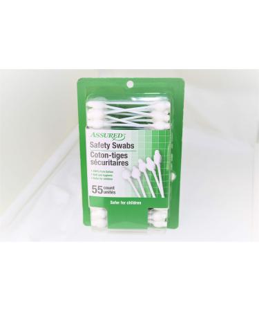 Baby Cotton Safety Swabs 110ct 100% Cotton for Adults/Kids/Babies (Pack of 2)